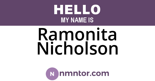 Ramonita Nicholson