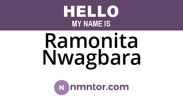 Ramonita Nwagbara
