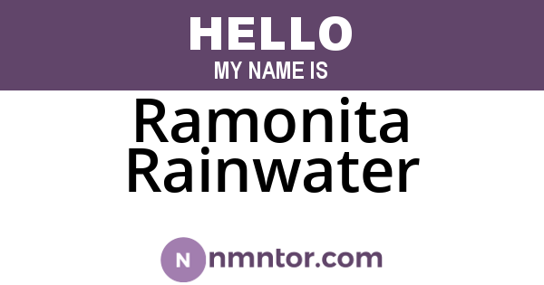 Ramonita Rainwater