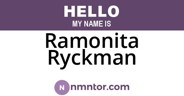 Ramonita Ryckman