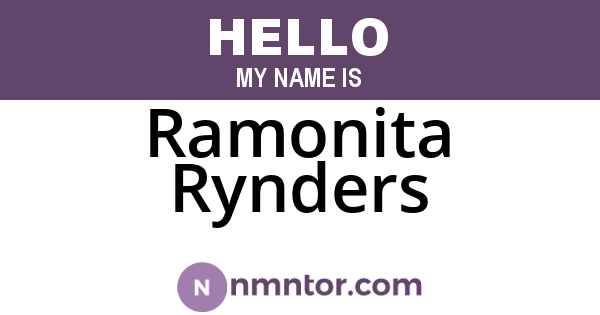 Ramonita Rynders