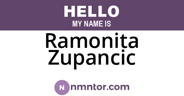 Ramonita Zupancic