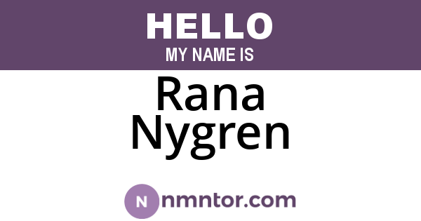 Rana Nygren