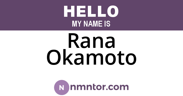 Rana Okamoto