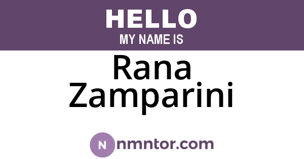 Rana Zamparini