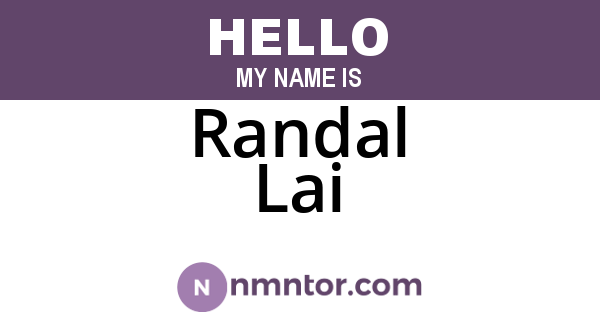 Randal Lai