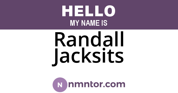 Randall Jacksits