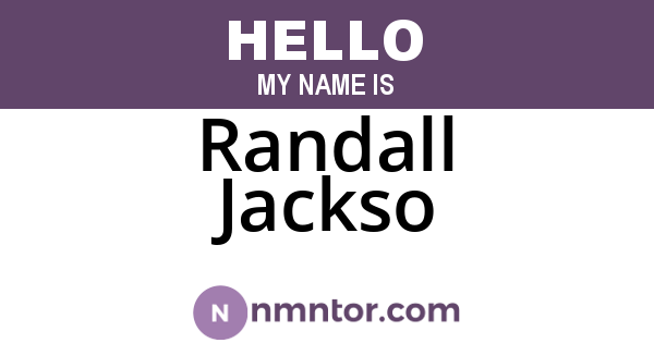 Randall Jackso