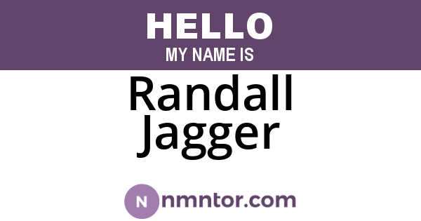 Randall Jagger