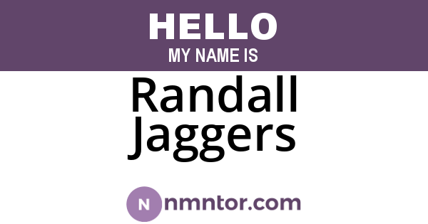 Randall Jaggers