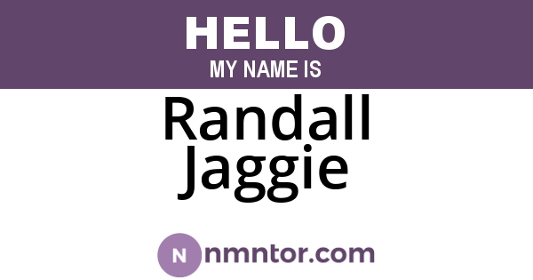 Randall Jaggie
