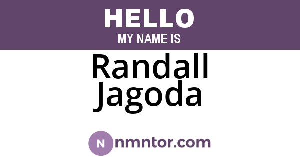 Randall Jagoda