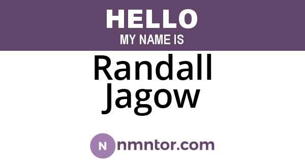 Randall Jagow