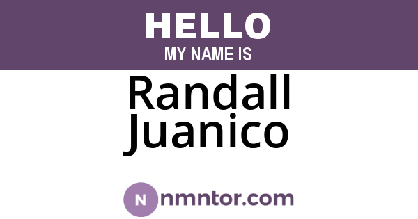 Randall Juanico