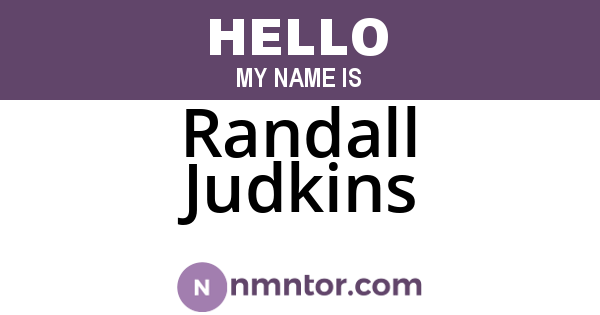 Randall Judkins