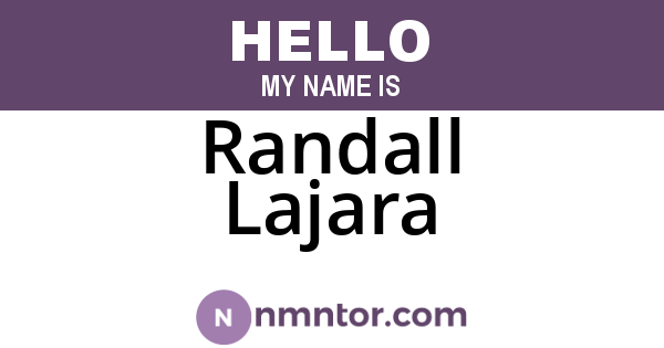 Randall Lajara