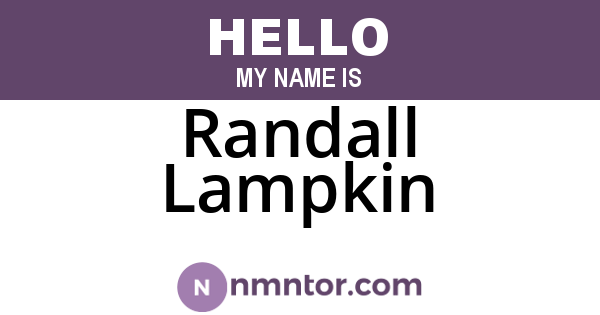Randall Lampkin