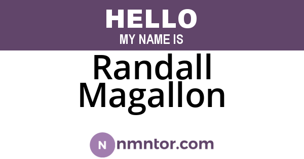 Randall Magallon
