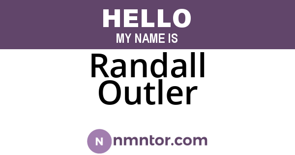 Randall Outler