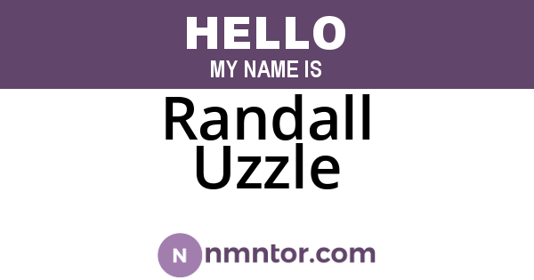 Randall Uzzle