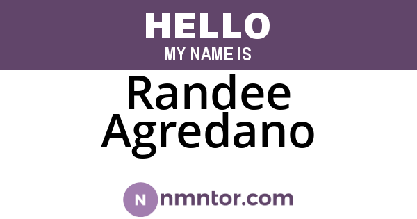 Randee Agredano