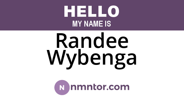 Randee Wybenga