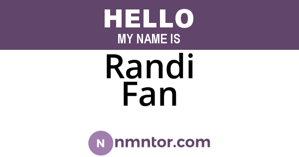 Randi Fan