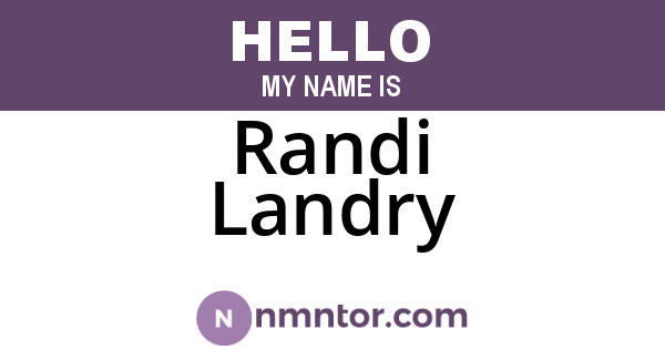 Randi Landry