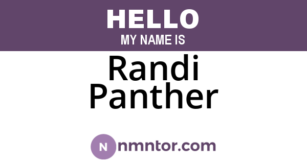 Randi Panther