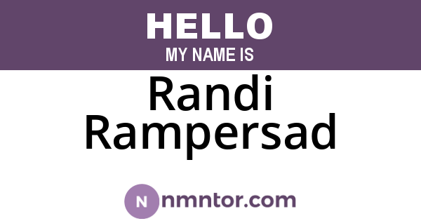 Randi Rampersad