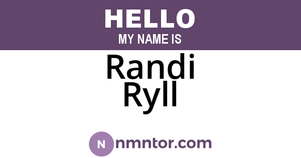 Randi Ryll