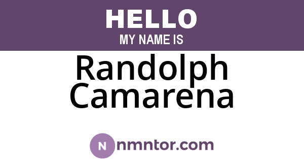 Randolph Camarena