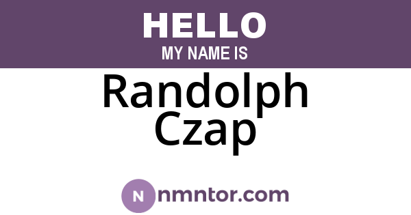 Randolph Czap