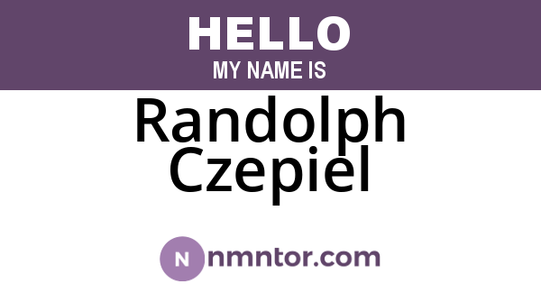 Randolph Czepiel