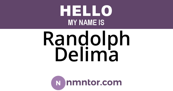 Randolph Delima