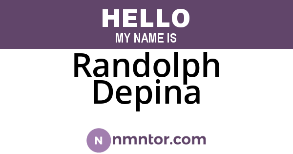 Randolph Depina