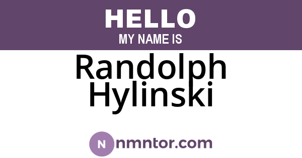 Randolph Hylinski