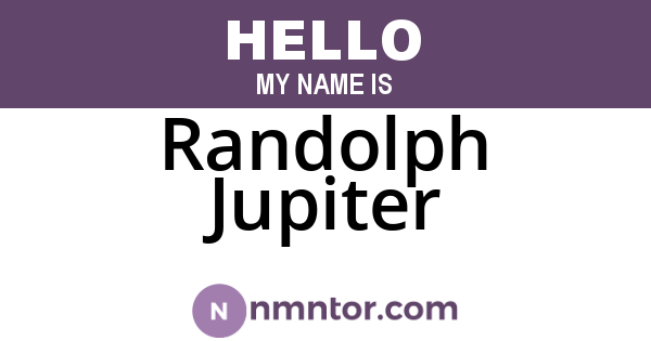 Randolph Jupiter
