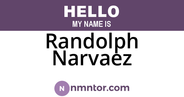 Randolph Narvaez