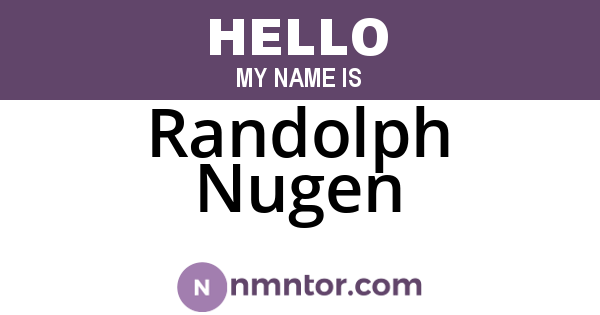Randolph Nugen