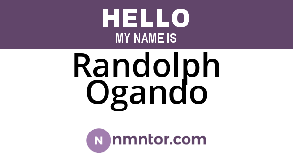 Randolph Ogando
