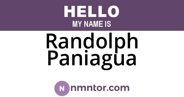 Randolph Paniagua