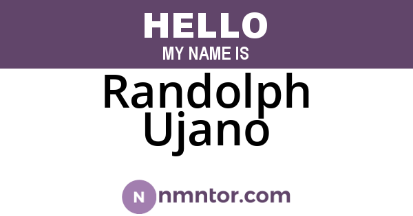 Randolph Ujano
