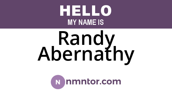 Randy Abernathy