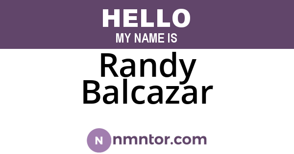 Randy Balcazar
