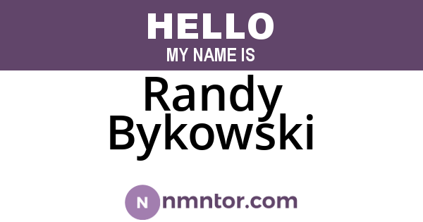Randy Bykowski