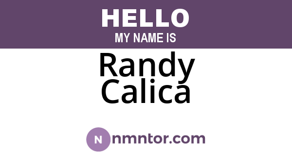 Randy Calica