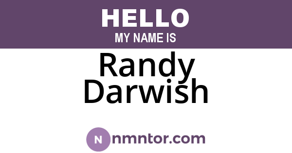 Randy Darwish