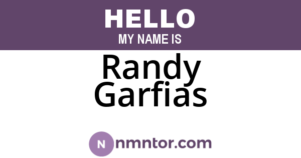 Randy Garfias
