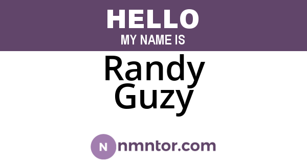Randy Guzy
